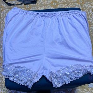 Lavender pajama shorts